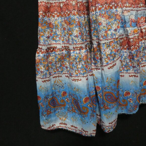 Stunning Colorful Strapless Summer Dress | large - Picture 12 of 15